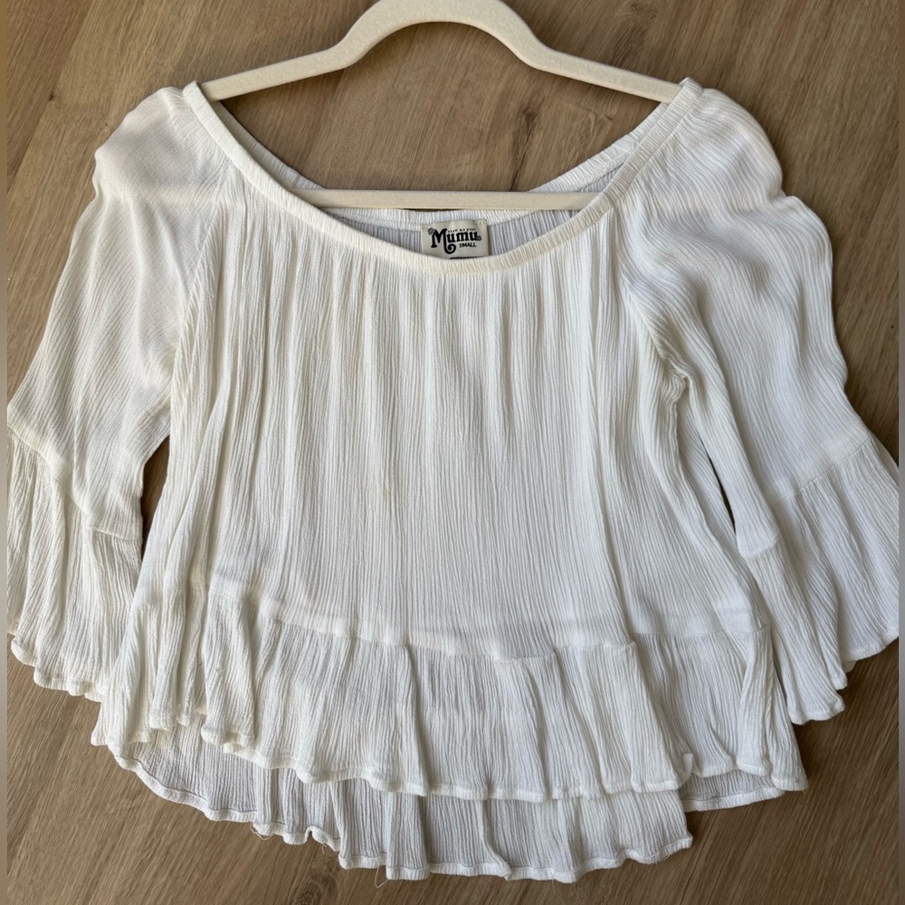 Show Me Your MuMu off the shoulder top